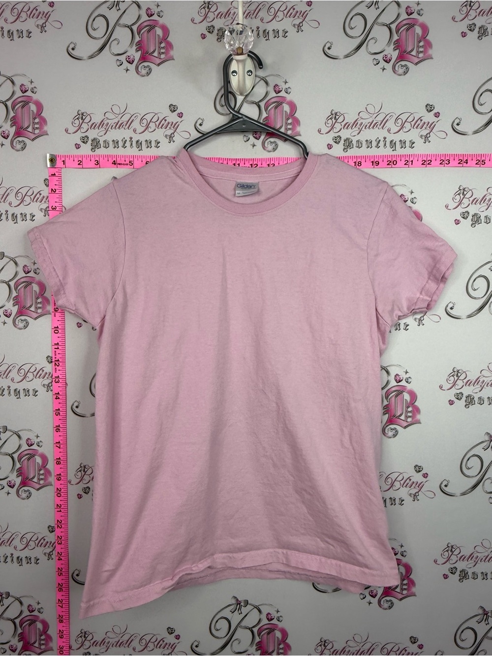Gildan tshirt bubblegum pink Light Pink Crew Neck Tee